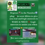 Degreat  Waec and neco Expo 2023/2024  Whatsapp Group Link Join